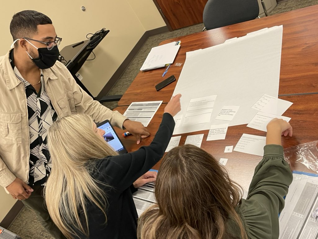 CisdMath6to12's tweet photo. Doing a dive into vertical alignment in the 6th Grade Math Academy! @CvisdT https://t.co/S4OjKjnPN6