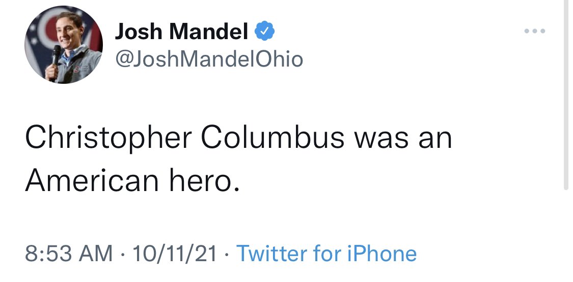 Christoper Columbus never set foot on the land that would become the United States. We’re just constantly being trolled.