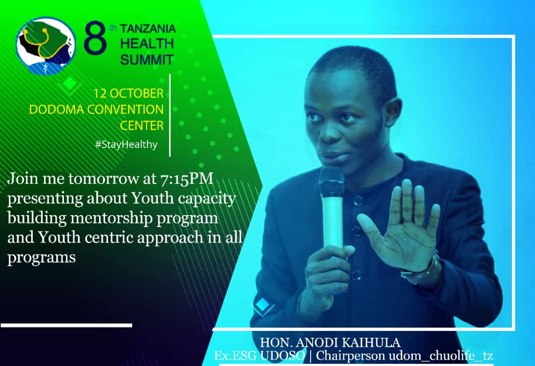 AnodiKaihula's tweet photo. The summit has started today I will be presenting on Youth capacity building program (YOCAB) mentorship program @TzHealthSummit
#THS2021 https://t.co/LAZ8KvAu6v
