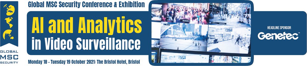 Just one week until the <a href="/globalmscsec/">GlobalMSCSecurity</a> conference in Bristol. We would like to thank our sponsors - <a href="/Genetec_Europe/">Genetec_Europe</a> , @Synectics, <a href="/BoschSecurityEU/">Bosch Security EMEA</a> , <a href="/360VisionTech/">360 Vision Technology Ltd</a>, @Milestone and DSSL Group - all of our exhibitors and <a href="/IntSecJournal/">International Security Journal</a> Security Journal UK