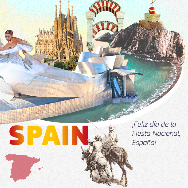 EU_Commission's tweet photo. 🇪🇸 🇪🇺 Happy National Day, Spain! ¡Feliz Fiesta Nacional, España! 

Spain has been part of the European Union since 1986.  

Today we celebrate with @ComisionEuropea and @ComissioEuropea! 🎉 

 #StrongerTogether #12DeOctubre