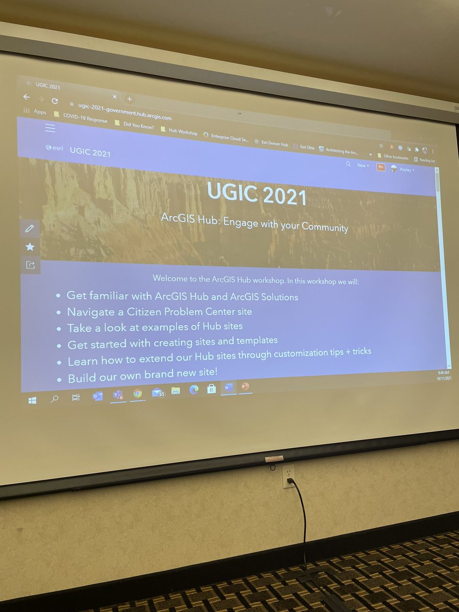 geogeekhayley's tweet image. Good morning Bryce Canyon! UGIC Day One = ArcGIS Hub Workshop. Enjoy these pics of the walk from breakfast to our workshop room 😄