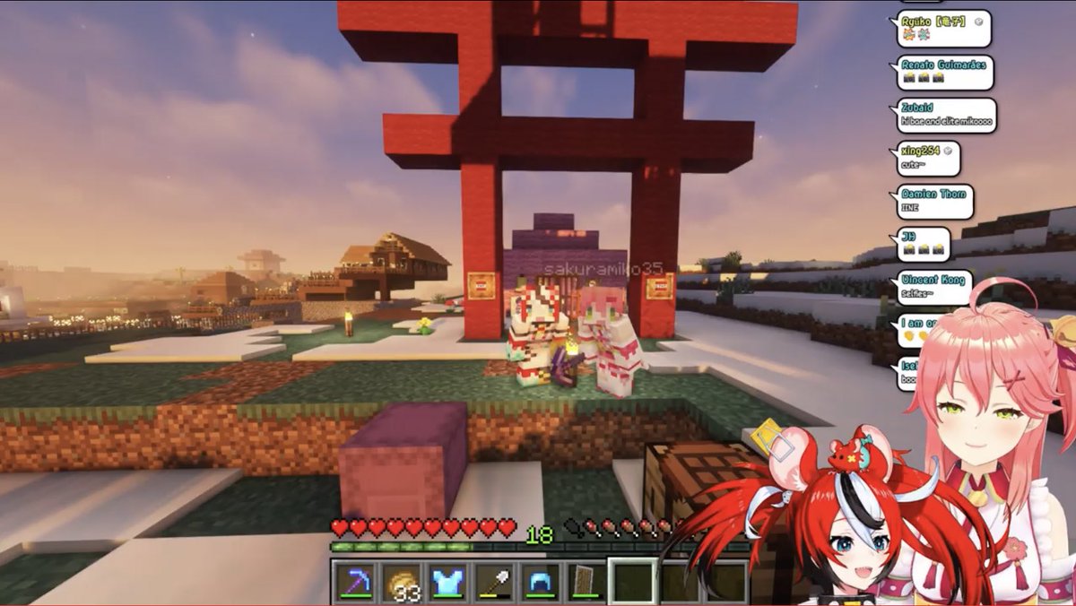 askjnmussel's tweet photo. ベーちゃん、みこちEN鯖観光&みこちのENハウス建築お疲れ様〜
最初に引いた凶と大凶は完全にフラグ��った
パンツトレインから落ちて戻るまではずっと笑ってたw
ベーちゃんハウスでは無事突き落としノルマ達成やね〜
これで落としたの3人w
次回ベーちゃんが赤いあれをJPに作るの楽しみやでw
#ElitePAD https://t.co/94a09zoujt