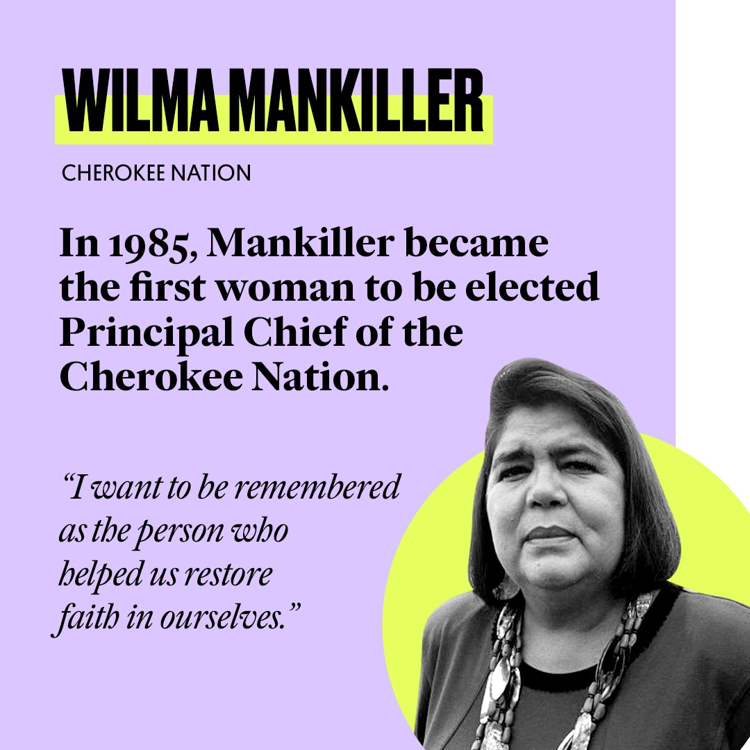 themeteor's tweet photo. Know these names: These are just some of the Native women who have made history in the 20th and 21st centuries.

Native women have led for hundreds of years—but you wouldn't know it from what American public schools are teaching.⁠⁠ #IndigenousPeoplesDay2021 https://t.co/TEiGnQJ6A3