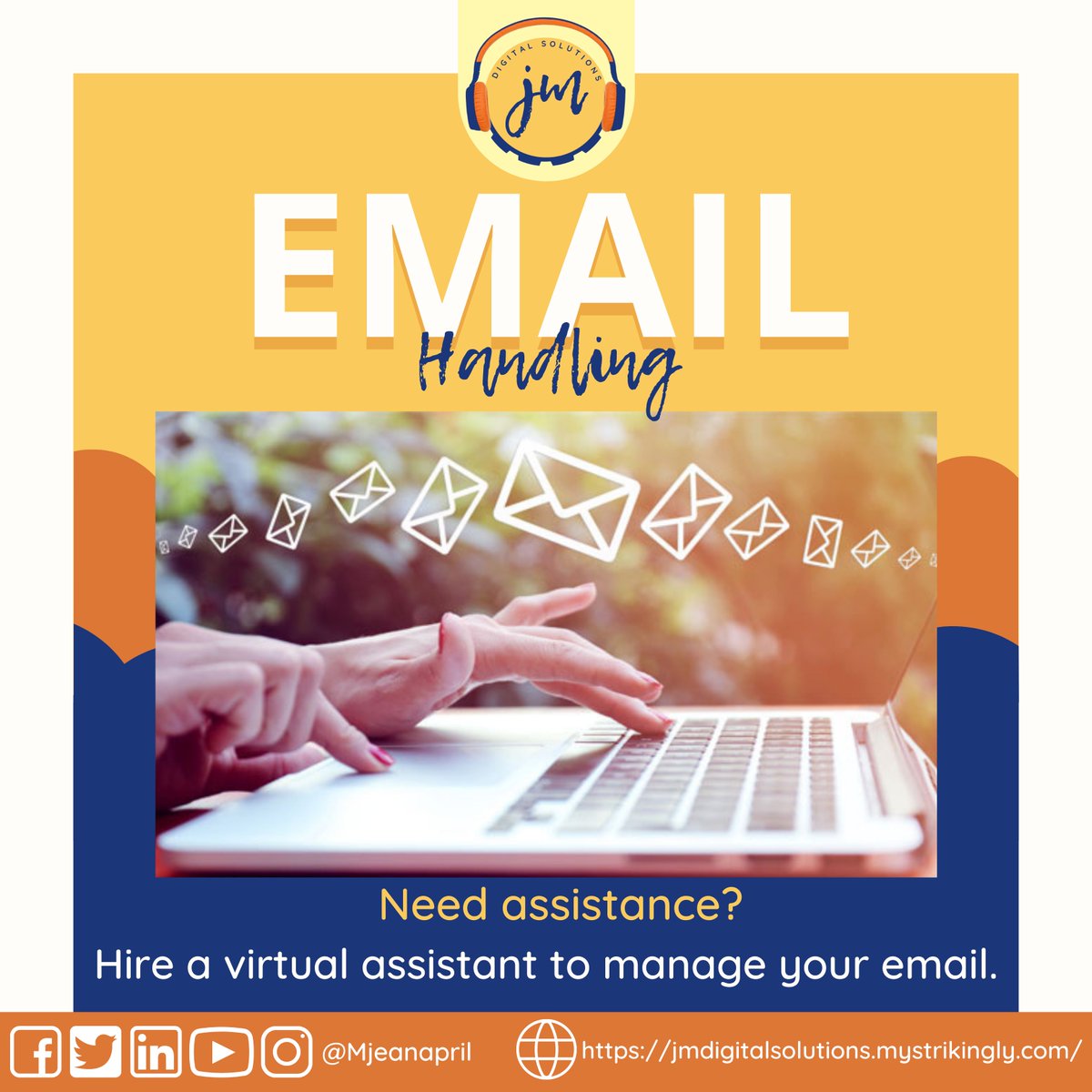 MJeanapril's tweet photo. ๐ป๐ง A virtual assistant can do macro tasks on either a full-time or part-time basis and one of those services is how to handle other people's email, sorts things, and put them into harmony.
#jmdigitalsolutions
#emailhandling
#virtualassistant
๐ https://t.co/CnWH0bV8Ka https://t.co/VA3SpdKFOd