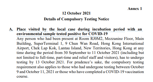 tripperhead's tweet photo. A. Place visited by the local case during incubation period with an environmental sample tested positive for COVID-19 (1), Schools (12), under new compulsory testing notices, October 11th.
No vaccination exemption for the microwave, vaccination exemption for schools. https://t.co/Re5UjC4jhR