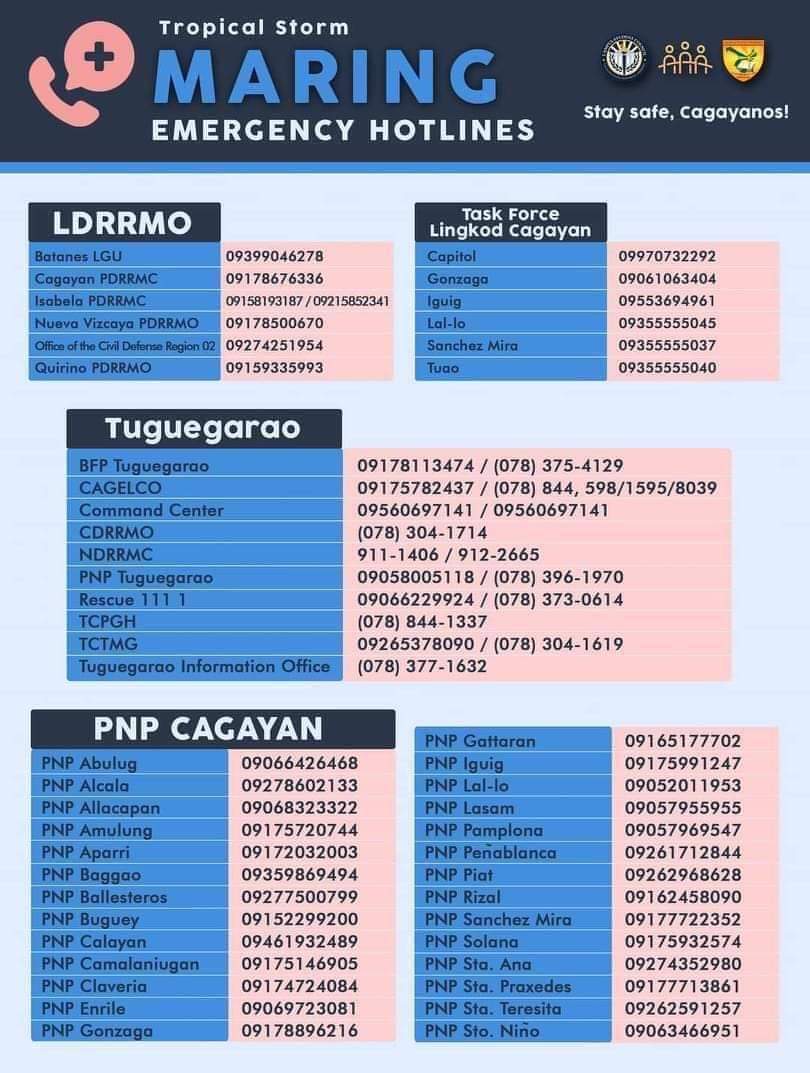 attackonbini's tweet image. hotlines u can use. this can help so rt to spread. 

#CagayanNeedsHelpAgain
#DownstreamNeedsHelp
#RescuePH