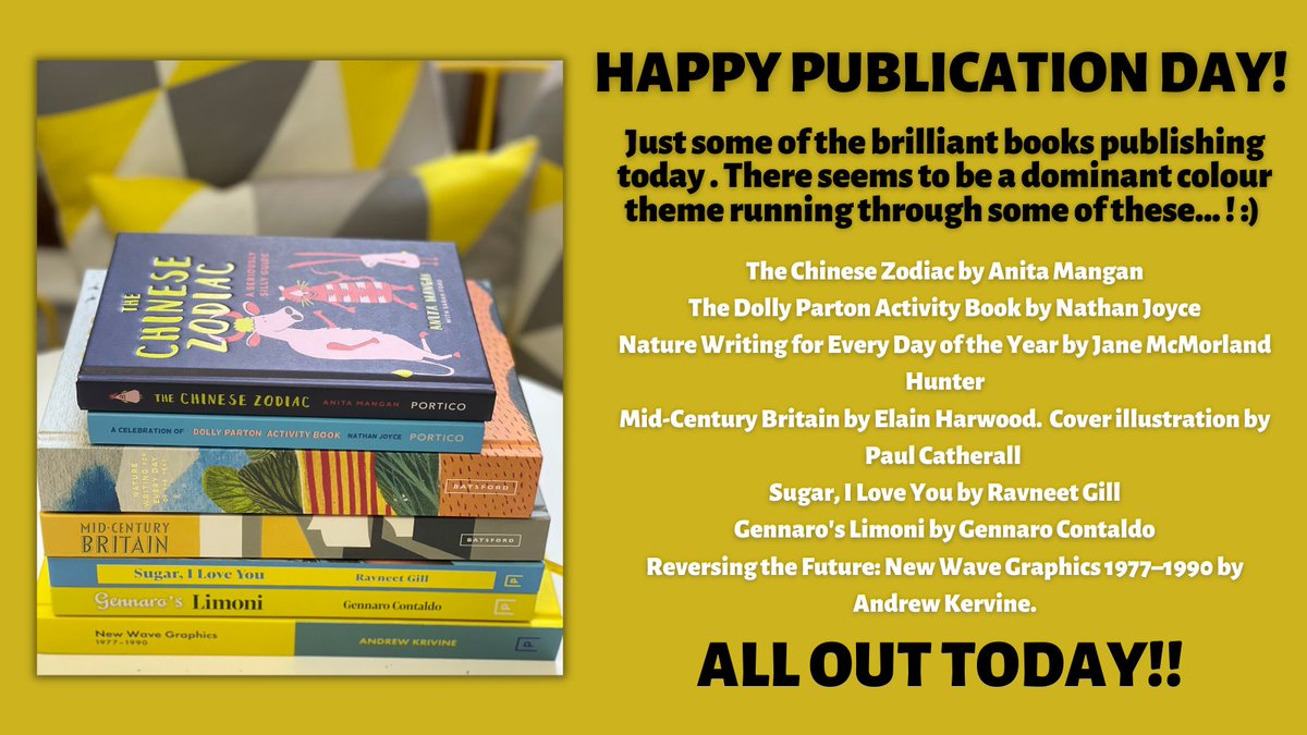 Just some of the brilliant books publishing today! All available to buy from you local bookshop and online retailers including <a href="/bookshop_org_UK/">Bookshop.org</a> here - uk.bookshop.org/shop/pavilionb… #HappyPublicationDay