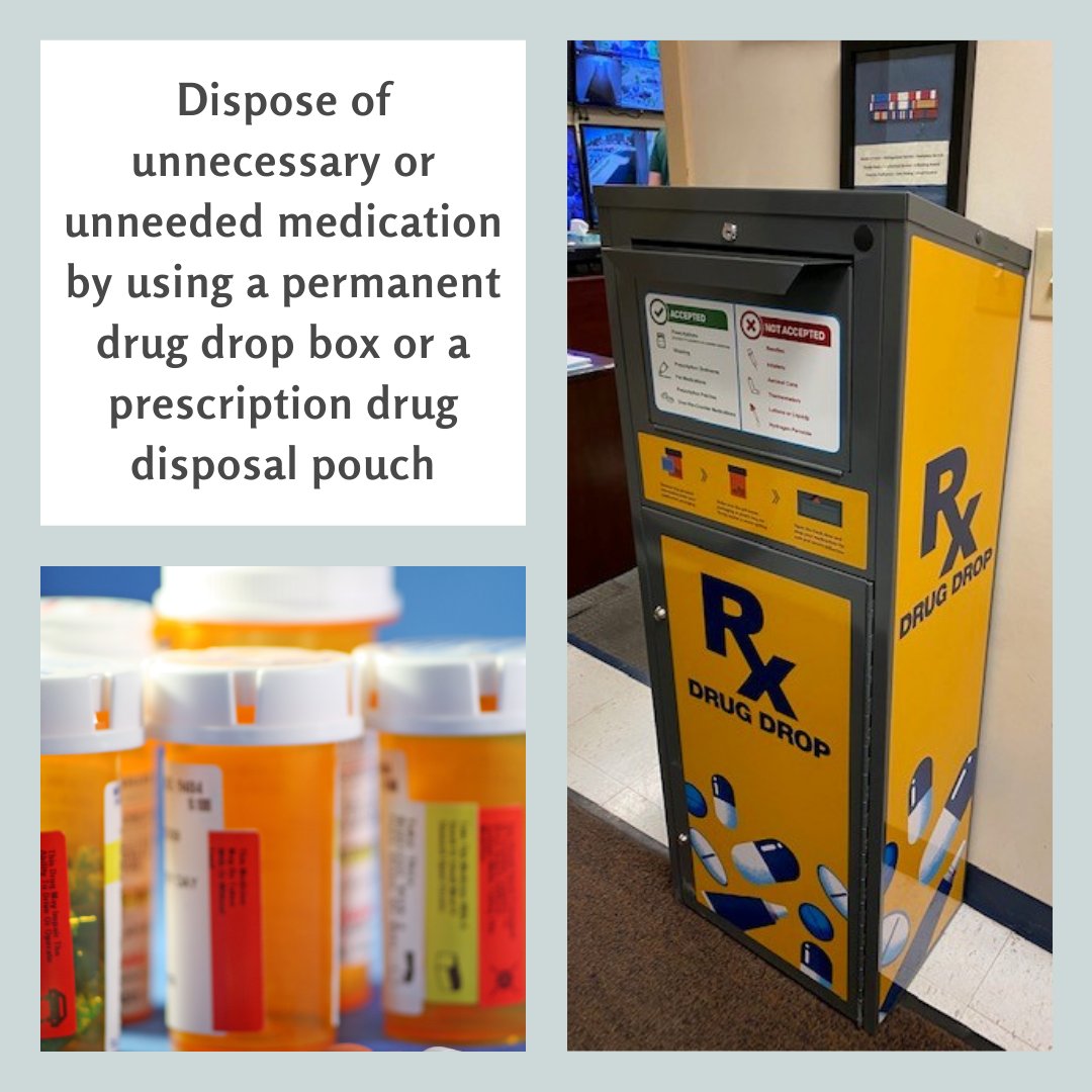 consultants_of's tweet photo. Keeping unnecessary or unneeded medication can lead to medication misuse. You can dispose of medication by taking it to your local permanent disposal box. You can find them here: https://t.co/8MOiACz5CC https://t.co/1WrkiJU8wH