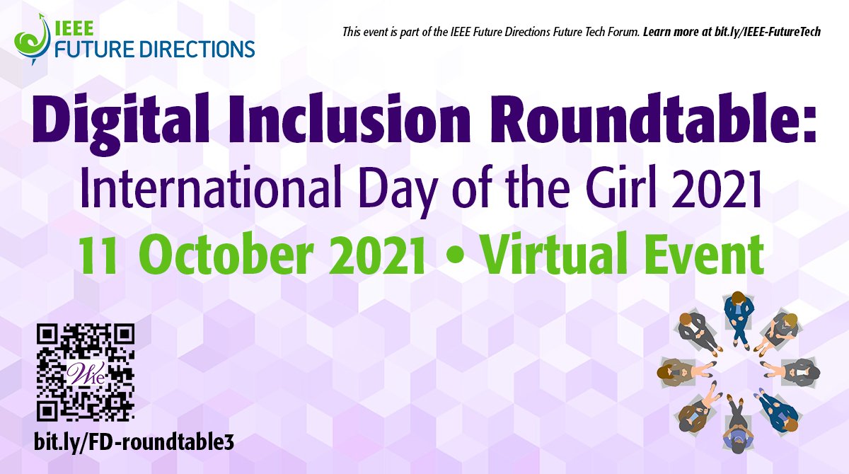 We're getting today's <a href="/IEEEFutureDir/">IEEE Future Directions</a> #roundtable on #DigitalInclusion underway. <a href="/klgrise/">Kathy Grise</a> is making opening remarks, setting the stage for a gender-equitable digital revolution for all. There's still time to join us; register at: bit.ly/FD-roundtable3 #inclusion #IDG2021