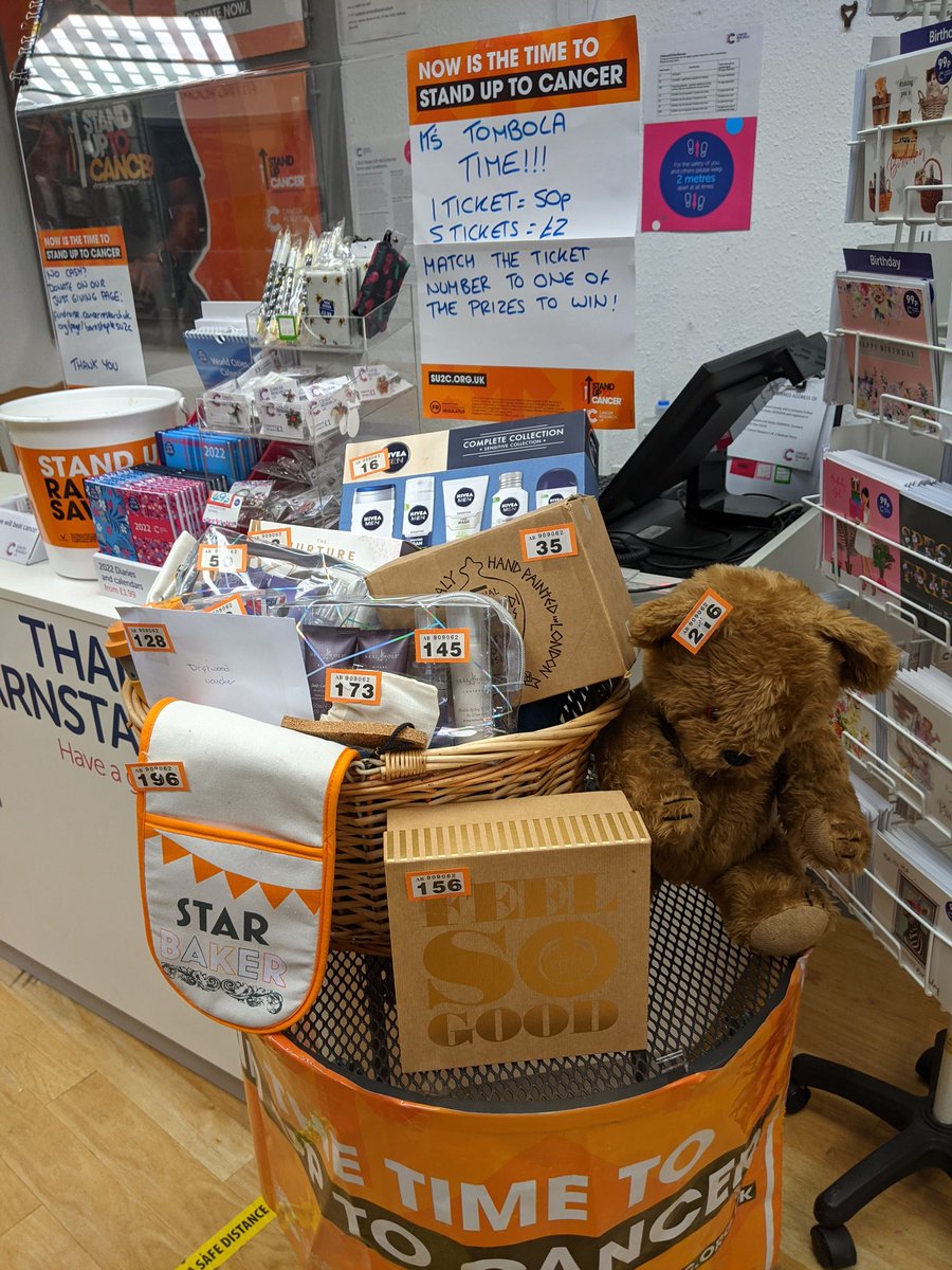 Ooo look, a tombola! Come and have a go to win one of the brilliant prizes. 1 ticket = 50p, 5 tickets = £2