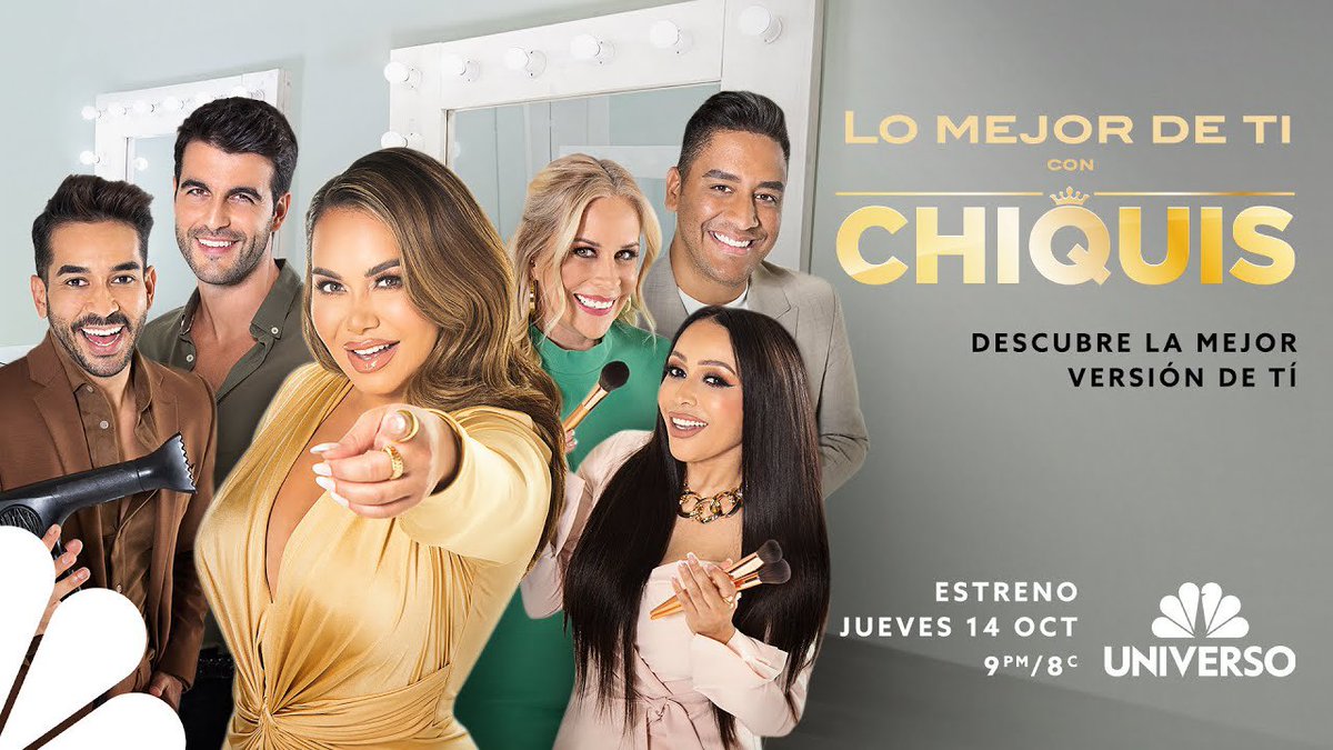 LsDestrampadas's tweet photo. No te Pierdas este Jueves 14 de Octubre el Estreno de Lo Mejor De Ti con Chiquis (@LoMejorChiquis) por @NbcUNIVERSO a partir de las 9pm/8c 

#LoMejorDeTiConChiquis #NbcUniverso @Chiquis626 https://t.co/OUS35sDoQC