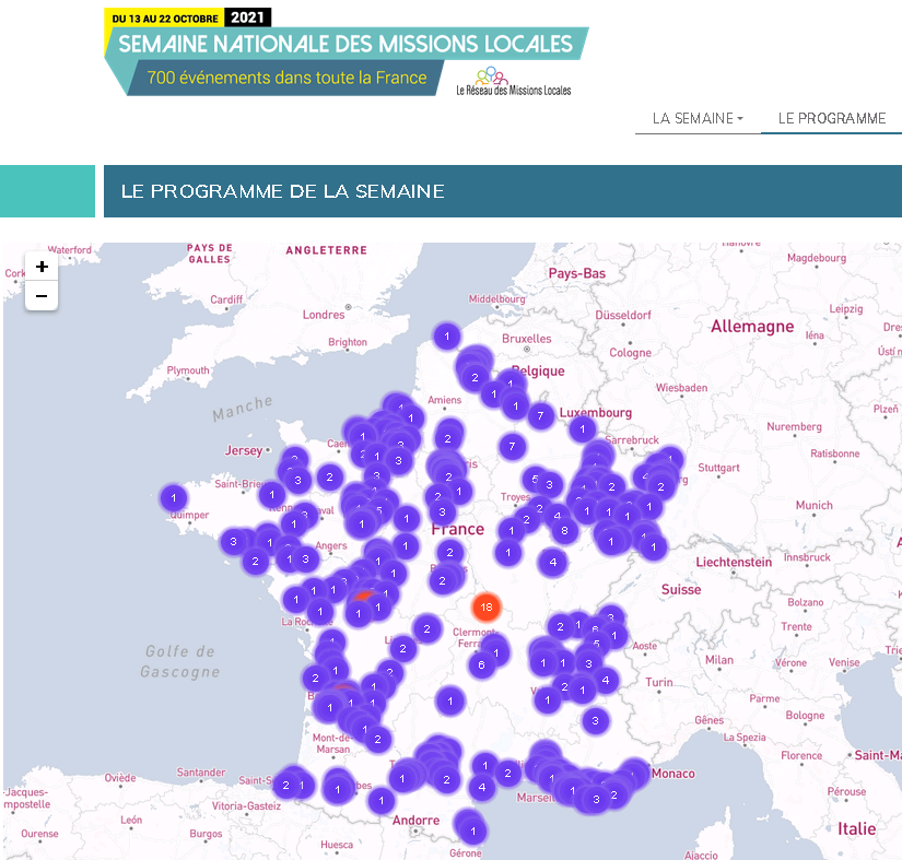 UNmissionlocale's tweet photo. 📢 [Record battu] Semaine nationale des #MissionsLocales2021 : + de 1000 événements inscrits !! 🥳
Bravo au réseau des #MissionsLocales pour cette immense mobilisation 👏 #TousMobilisésPourEtAvecLesJeunes 
@Travail_Gouv @JeanCASTEX @Elisabeth_Borne @KlinkertBrigitt @LaurentKZ https://t.co/VFtFFd2LJt