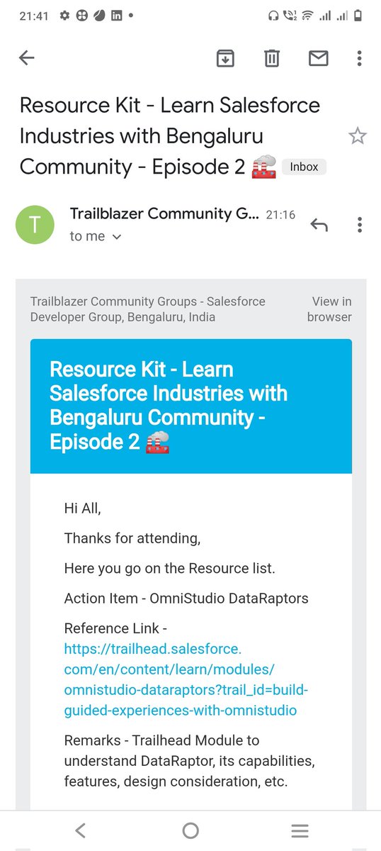 IshaJn910's tweet photo. I feel blessed to have a #trailblazercommunity 😍which help #trailblazers to a large extent🤗. They don't miss a single thing ☺️.
#LSIIC #MegaLearningSISEP2 #IndianOhana #SFDGBLR #resourcekit
Do register for rest sessions🙂. https://t.co/sDPUdnhJJb
