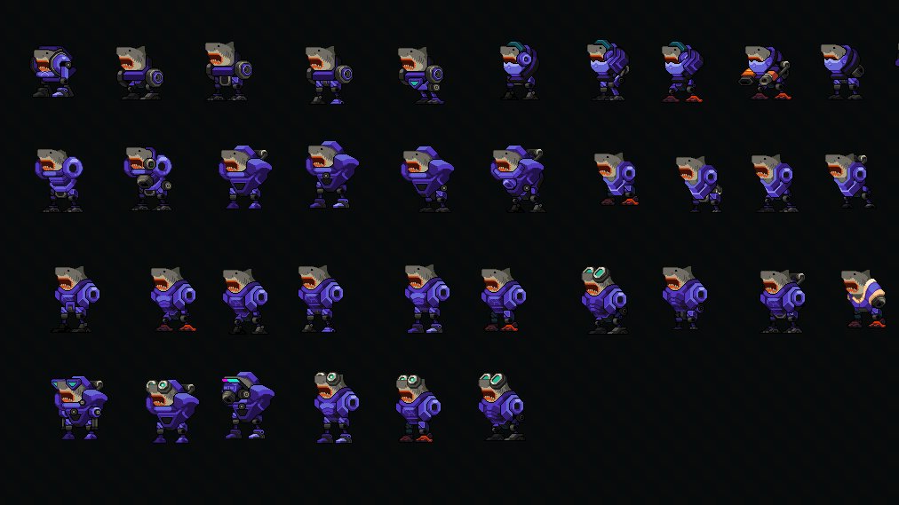 SharkpunksNFT's tweet photo. JK, 2nd sneak peek: ROBOTIC sharks 🦈🌈🤖
⚠️ Work-in-progress version, nom nom! https://t.co/T6OUpJFYiZ