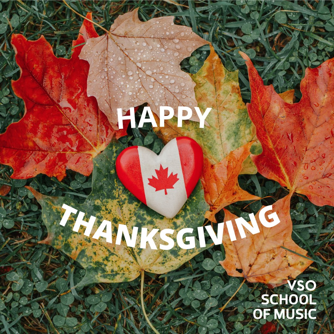 Happy Thanksgiving from all of us here at the VSO School of Music!

#thanksgiving #thankful #love #fall #turkey #food  #holiday #thanksgivingdinner #happythanksgiving #grateful
