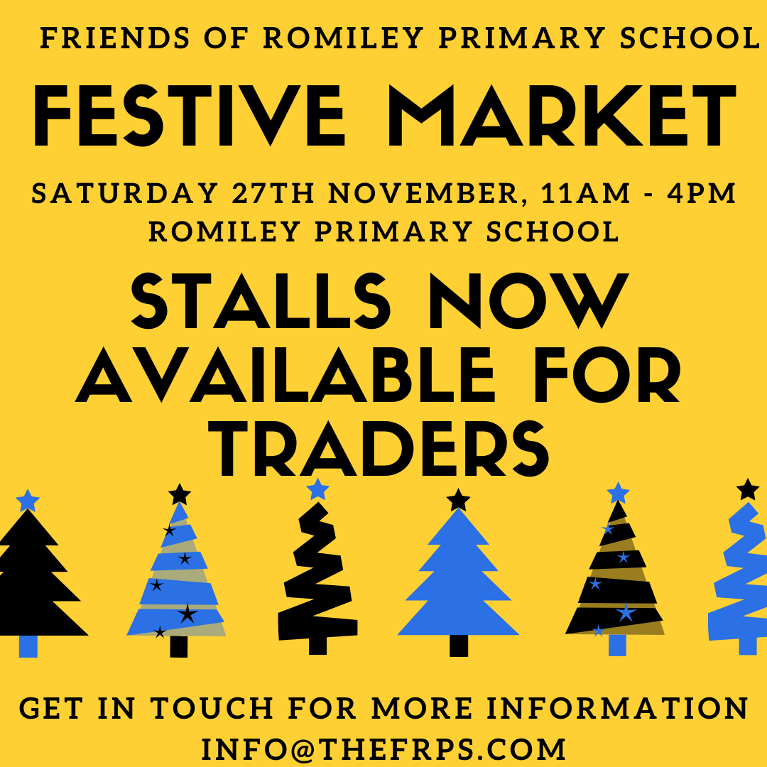 thefrps's tweet photo. STALLS WILL BE AVAILABLE at our Festive Markets - REGISTER YOUR INTEREST in advance of our official launch by emailing info@thefrps.com or messaging us. #christmas #loveromiley #shoplocal @RomileyPS https://t.co/E1bl2InWp4