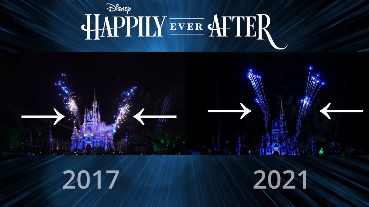 Did #Disney reduce the number of #fireworks in 'Happily Ever After' during the show's four year run at the Magic Kingdom between 2017 - 2021? 🎆🎇

➡️ WATCH: youtu.be/MHRUYYZOC5o

#DisneyWorld50 #WaltDisneyWorld #DisneyWorld #DisneyFireworks #MagicKingdom
#HappilyEverAfter