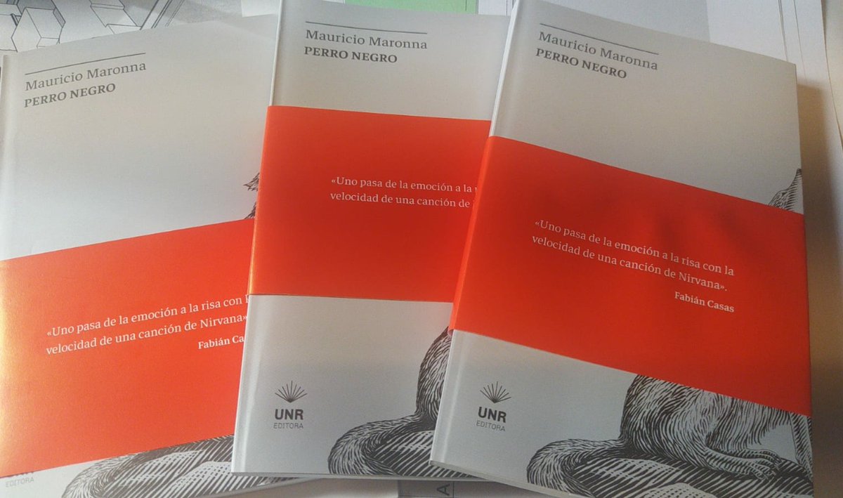 fbartolacci's tweet photo. Perro Negro, de @MauricioMaronna, editado por #UNREditora, en librerías. Un honor, Mauricio. Gracias por publicarlo en la editorial de la Universidad de la ciudad. https://t.co/atxfyVtE1l