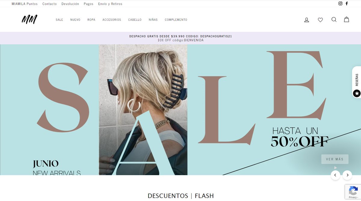 Based in Chili, miamila.shop sells cute on-trend fashion and accessories to give your outfit that finishing touch. Thank you for choosing .shop! #dotSHOPwebsite