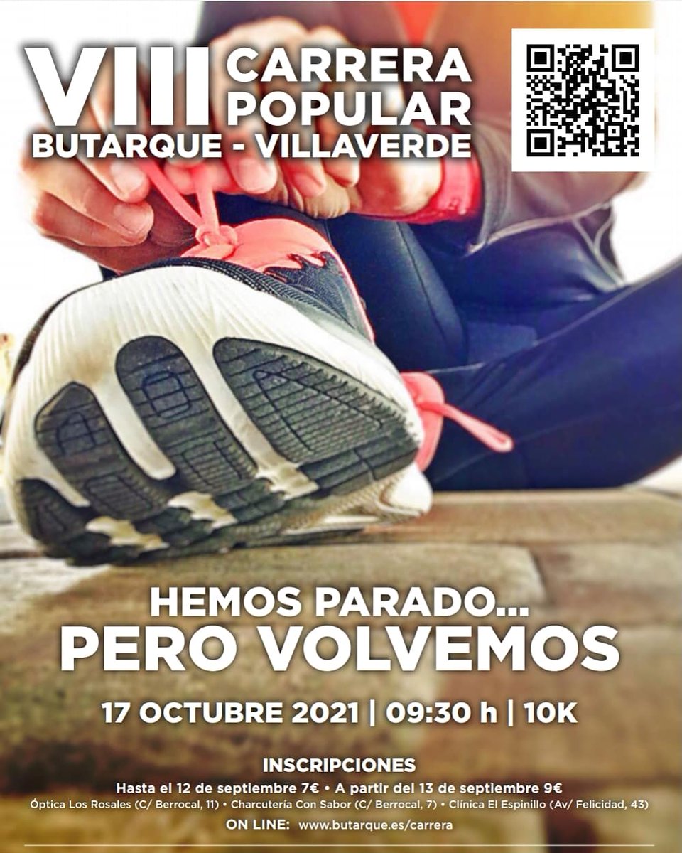 "PREFACIO Y DATOS BÁSICOS 2021"

espartanosatletismomadrid.blogspot.com/2021/10/parte-…

#NuevoPost(1) #Especial #CarreraButarqueVillaverde2021 <a href="/CButarque/">Carrera_butarque</a> @FdezPako <a href="/dani_avila76/">Avililla76</a> #UniónCarrerasBarrioMadrid #Clásicos #AtletismoPopular #Running #PORUNCENTRODESALUDYA
( 📸 Organización)