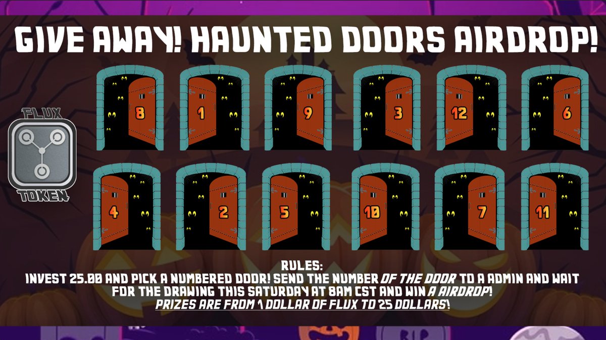 FluxToken_'s tweet photo. You want a #airdrop? #fluxtokencom has got you! Limited Time Only!

https://t.co/voixY4K7H3

Invest #twentyfive and pick a door and #bammo you get what's behind it!

#gaming #nft #giveaway #airdrop #airdropalert #cryptocurrency #crypto #BEP2 #bscscan #BSCGem #BSCGems #BSCS https://t.co/AKvlS4rfXK