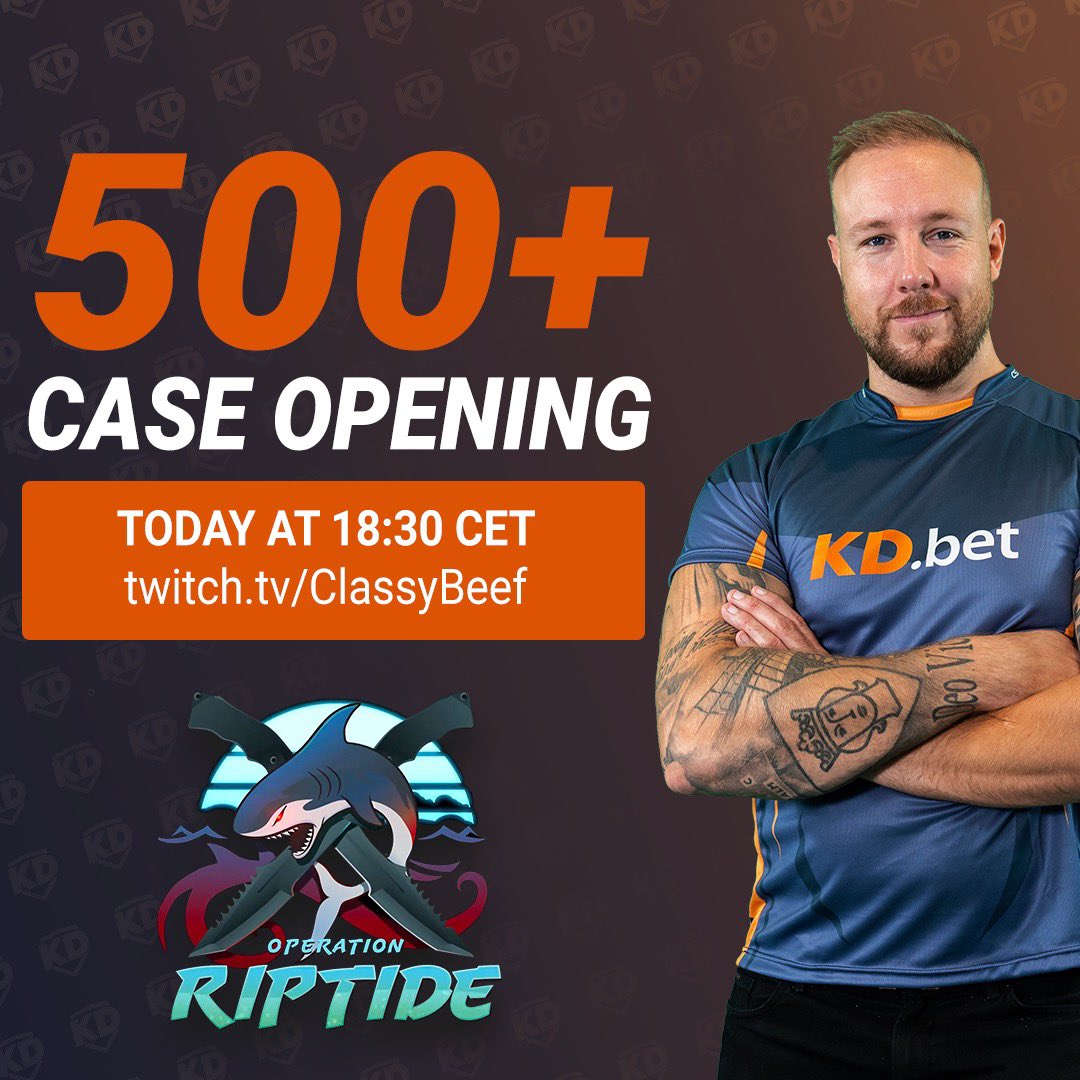 KD BET (@kdbetofficial) on Twitter photo To celebrate the launch of KD.BET we are hosting a 500+ CASE OPENING show together with <a href="/Real_HeatoN/">Emil Christensen</a> and <a href="/ClassyBeef/">CLASSYBEEF</a> 🎉 Don’t forget to join our #1 weekly CS:GO skin raffle! To celebrate the launch of KD.BET we are hosting a 500+ CASE OPENING show together with <a href="/Real_HeatoN/">Emil Christensen</a> and <a href="/ClassyBeef/">CLASSYBEEF</a> 🎉 Don’t forget to join our #1 weekly CS:GO skin raffle!