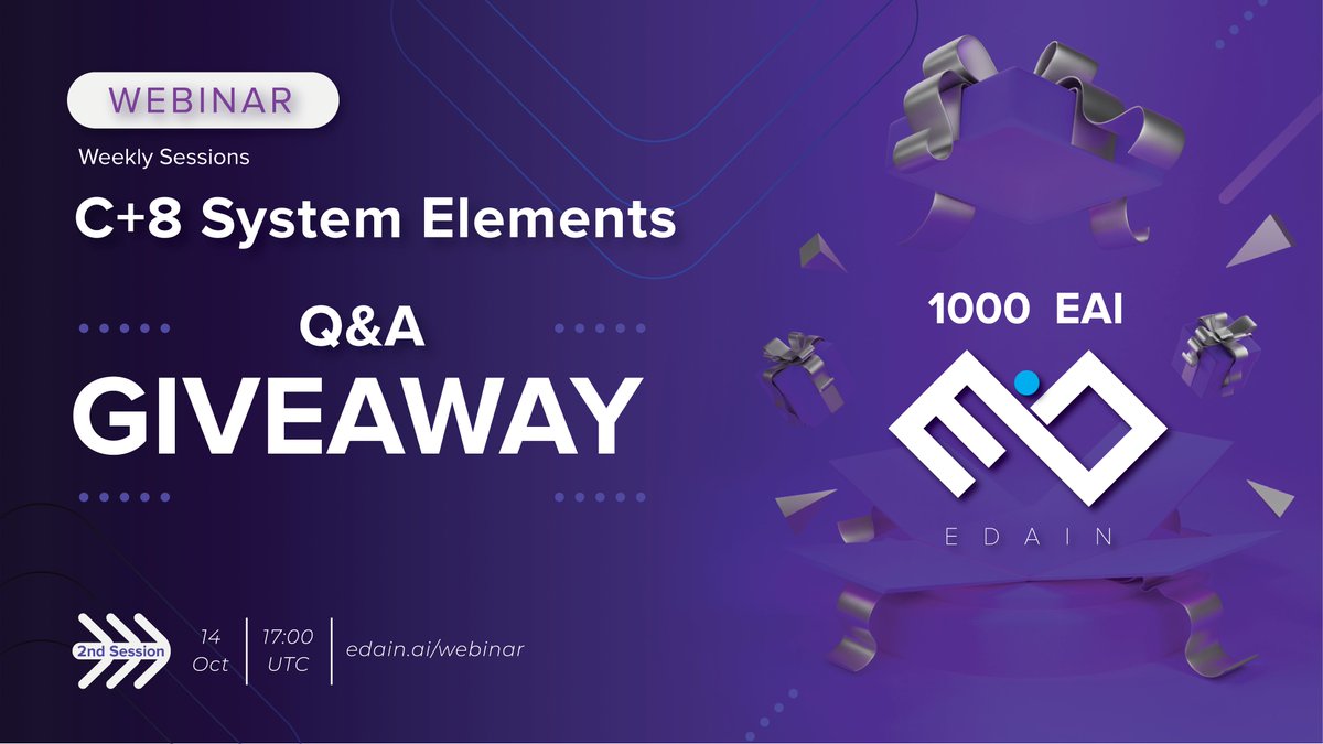 Shekhar59596257's tweet image. How we make 2nd webinar more successful? 

#EdainWebinarSeries #JoinTheKnowledgeRevolution