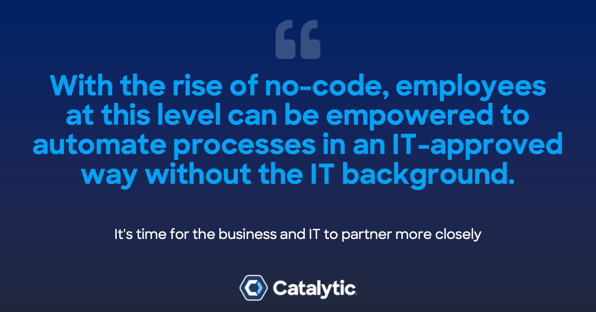 Excel-savvy employees have always been up to the challenge. Now they just need the right #nocode #automationtool and #IT guidance to start building. hubs.ly/H0Z7tfh0

#excelskills #citizendevelopers #upskilling
