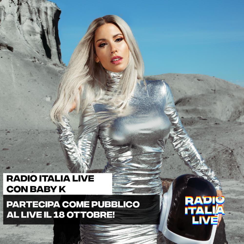 BabyKOfficialFC's tweet photo. Fanclub al rapporto! 🗣 Non perdere l’opportunità di far parte del pubblico e compila il format per partecipare al live esclusivo di Baby K a Radio Italia! 🔥

https://t.co/vLfi3IdogR https://t.co/aFepfPiZCL