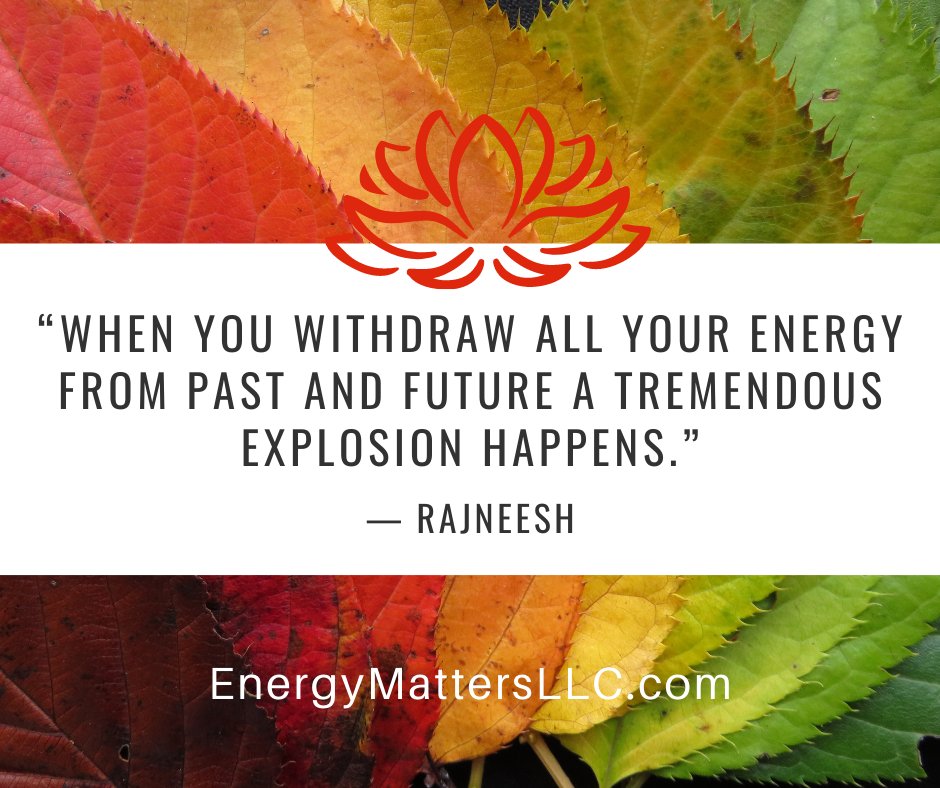 EnergyMRose's tweet image. Withdraw the energy spent on yesterdays traumas and tomorrows worries. Invest it all in the power of today. 

#EnergeticHealing #EnergyBlocks #PowerOfIntention 
#Mindfulness #BeingPresent #YourBestYou