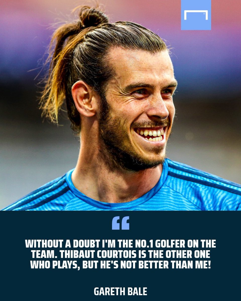 NotjustokSports's tweet photo. ⛳ PGA Prince: Wales talisman Gareth Bale claims he's the number one golfer at Real Madrid! 

#rm #bale #wales #golf #courtois https://t.co/Ygr9BW7zJM