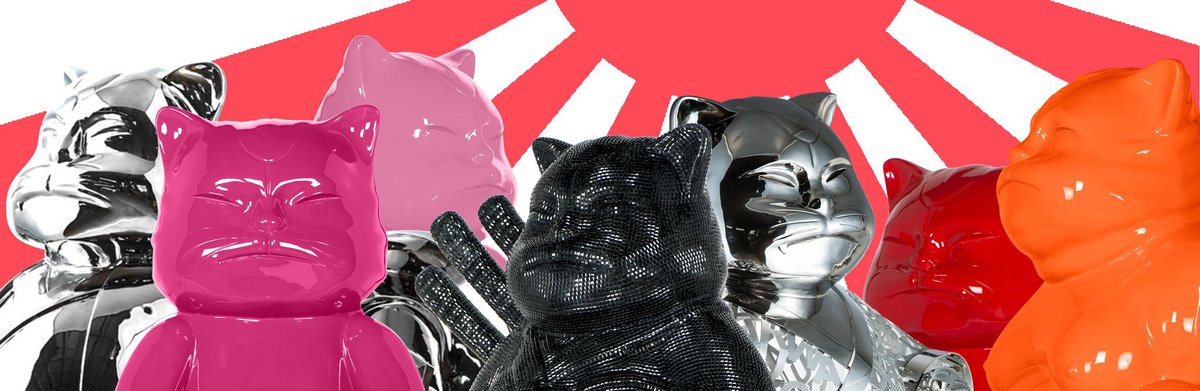 THE GANG !
#cat #robotcat #sumocat #warriorcats #samuraicats #Japan #pop 
<a href="/samuraicats_nft/">Samurai Cats by Hiro Ando</a>