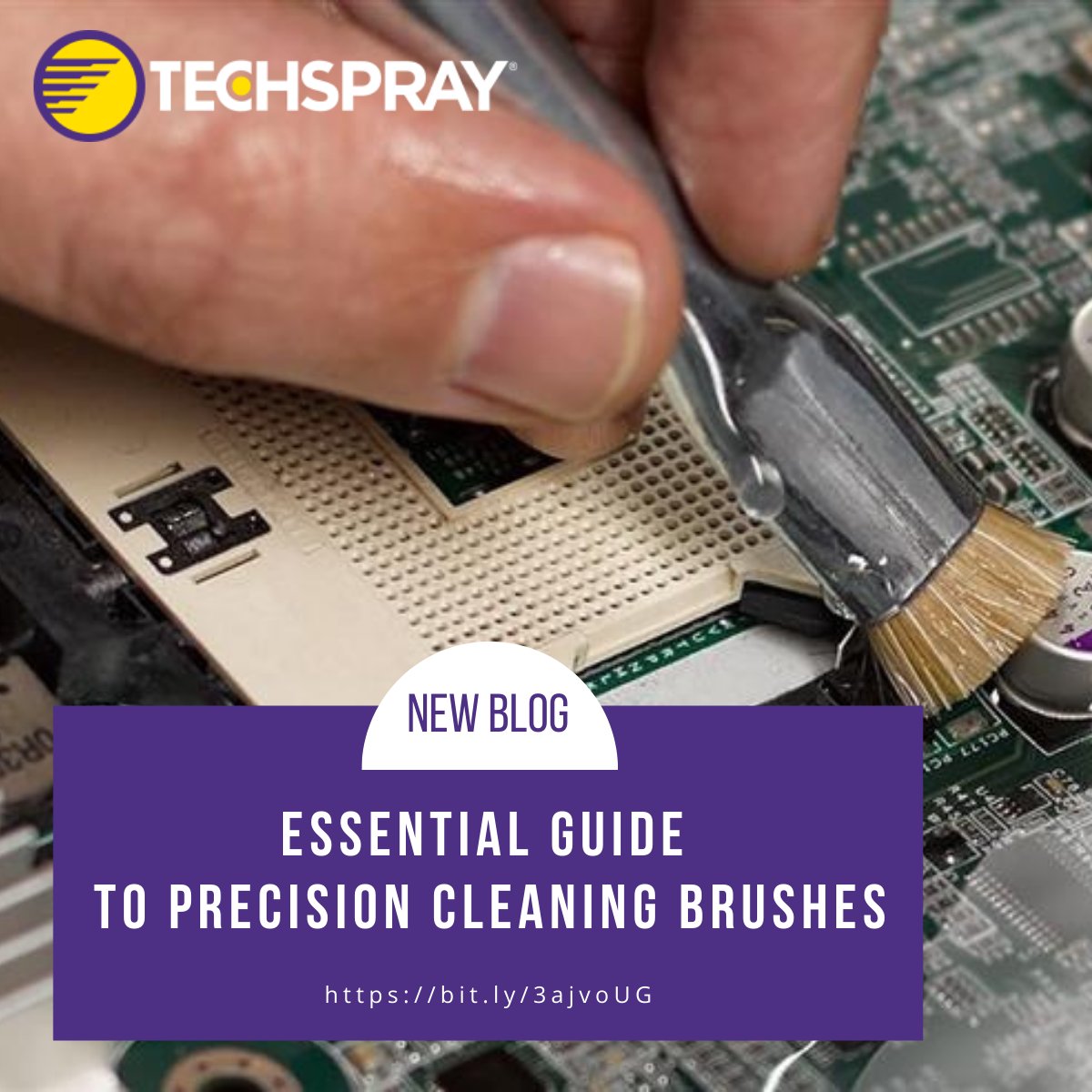 techspray's tweet image. We&apos;ve got a new blog up!

When cleaning sensitive devices and electronics, there is no substitute for a technical cleaning brush.

Learn all about them in our essential guide: bit.ly/3ajvoUG 

#pcb #pcba #pcbuild #electronicscleaning