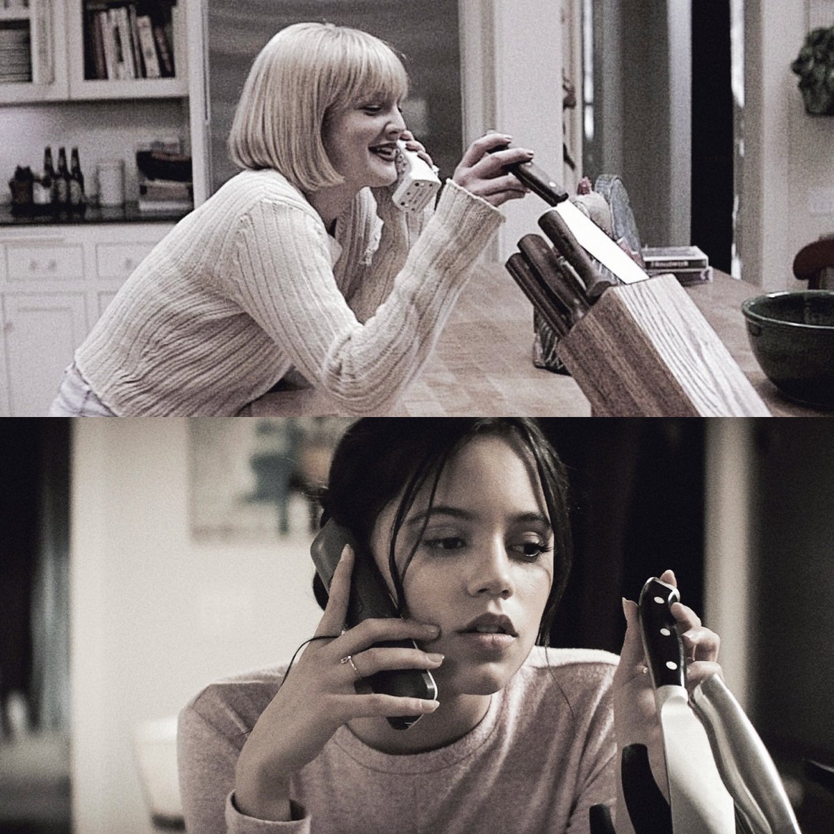 stabathon_'s tweet photo. Parallels #Scream https://t.co/VhPHvIew9l