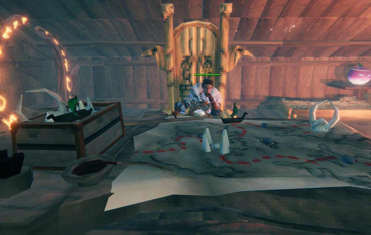 chadddling's tweet photo. Loving the new cartography table in Hearth and Home. It makes multiplayer feel much more like a coordinated effort @Valheimgame https://t.co/99ipOublGo