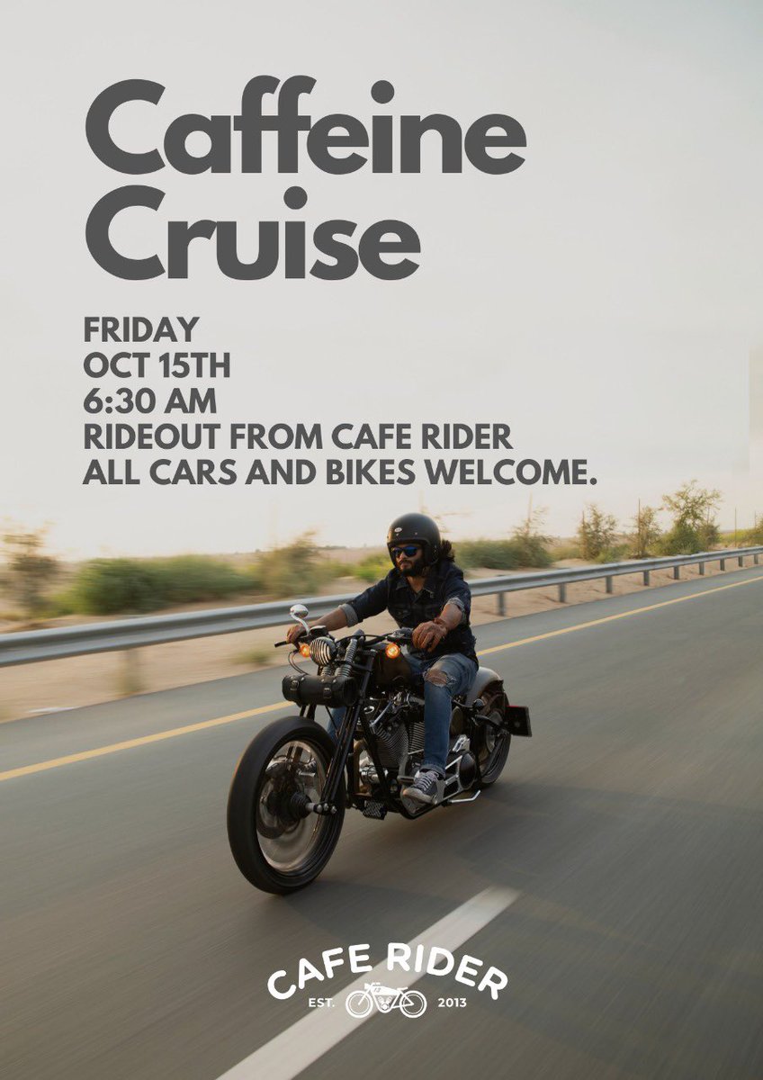 caferiderdxb's tweet photo. It’s back #caffeine #Cruise #caferider https://t.co/do5A75DPgO