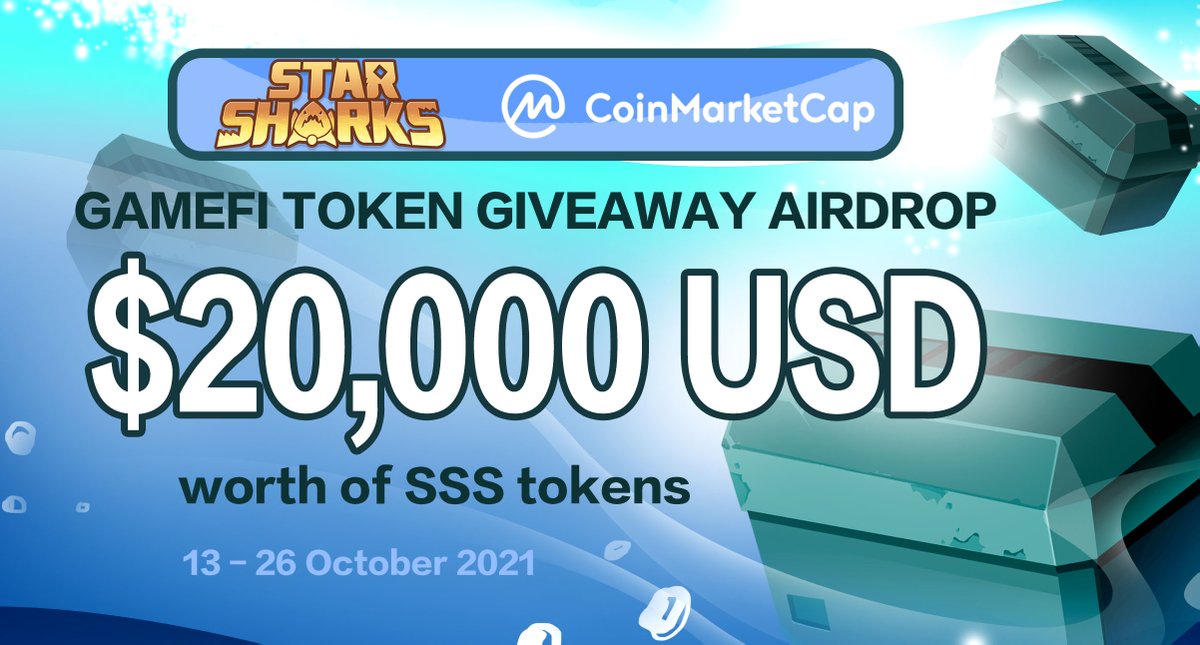 StarSharks_SSS's tweet image. 🚀$20,000 StarSharks Airdrop on CoinMarketCap countdown!🚀
StarSharks is ready to meet our community with the greatest first gift: SSS, the governance token that will determine the future of StarSharks metaverse. 
#Airdrop  #PlayToEarn 
@BinanceChain @CoinMarketCap