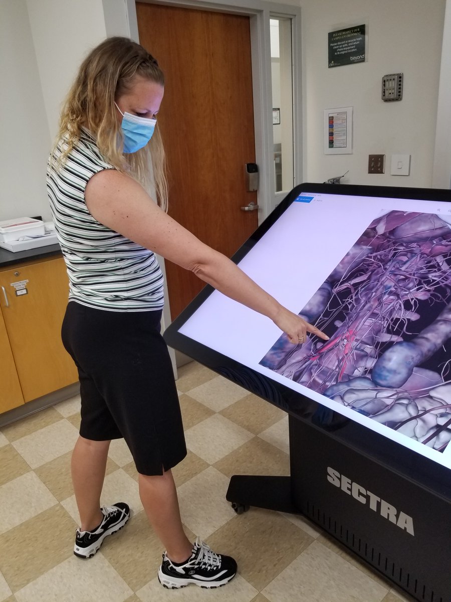 Faculty at #CSMHawks seamlessly move between in-person learning with #VHDissector on the #SectraTable &amp; remote learning with VHD student access, ensuring none of their assignments or learning objectives have to be altered. #Toltech supports anatomy learning anytime, anywhere!