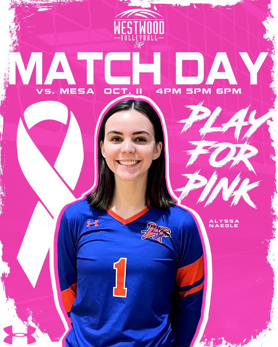 WWGirlsVB's tweet image. 💗 𝑷𝒍𝒂𝒚 𝑭𝒐𝒓 𝑷𝒊𝒏𝒌 💗

Today is our annual Play For Pink game with Mesa High School.  Come out and watch the game and help support a great cause.  War Eagle!

#PlayForPink #RepTheWood