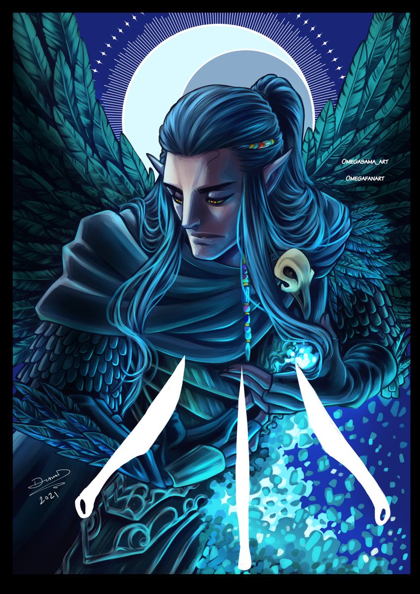 Omegasama_art's tweet photo. Dust to Dust.

Vax and his service to the Raven Queen and what that entail always got to me.

I finally finished this image after months and months. 
#CriticalRole #criticalrolefanart #CriticalRoleArt #VoxMachina https://t.co/liG8g5wyRJ