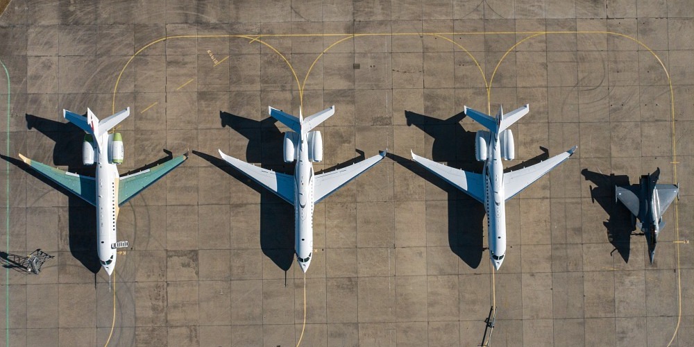 DassaultFalcon's tweet photo. PR I #Falcon6X proceeding smoothly through flight test campaign,  aircraft No. 4 to fly shortly. Read: https://t.co/ReTPmy4vPw https://t.co/WBCiu0kXiV
