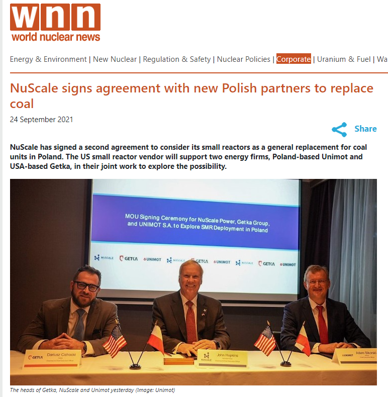 Ut med kol, in med #kärnkraft?! Polen undersöker om det går att ersätta kolkraft med kärnkraft för att bli #fossilfritt. Detta vore väl ett #klimatklyft.
bit.ly/3Bgh23n