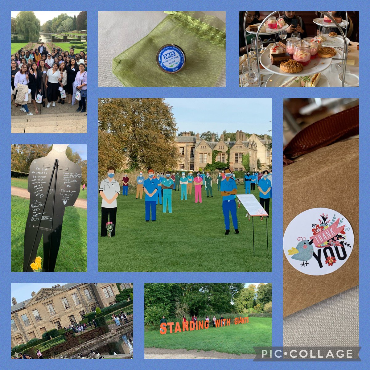 A wonderful afternoon celebrating the contribution of our international nurses 🌍@nhsuhcw what a lovely and poignant end  #Standingwithgiants  display @CoombeAbbey @NHSCharities @ninamorganUHCW @elainepclarke @IntlNurses_UHCW
