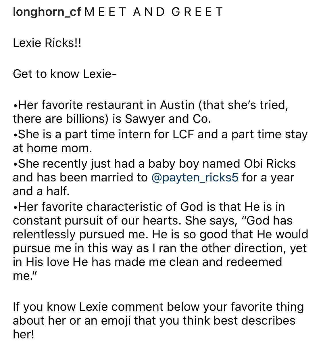 Longhorn Christian Fellowship tweet media