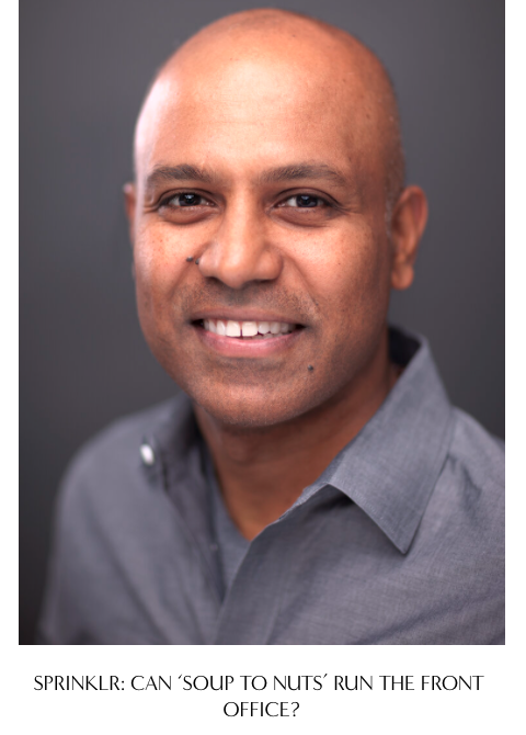malloryabowen's tweet photo. "An average large enterprise has ninety-two point solutions in marketing alone...we think they’re all redundant, and we think they need to be unified.” -- @Sprinklr @RagyThomas discussed building a unified #CXM platform with @TiernanRayTech. Read here: https://t.co/beOrOjRsGw https://t.co/VMAQRVBcDt