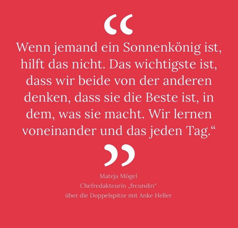 doppeltspitze's tweet photo. Warum man Führung teilen kann… soll… muss 💪🏼💪🏼
#jobsharing #doppeltspitze #rethinkingHR https://t.co/gglk7Hzs8C