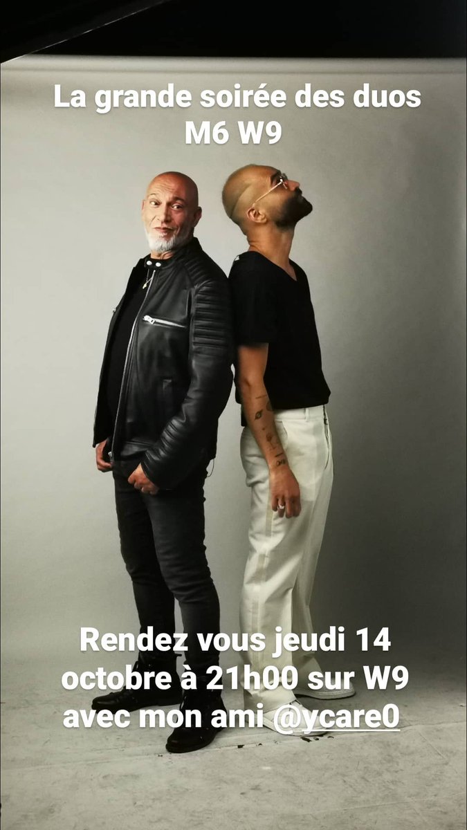 ForumOff_Ycare's tweet photo. 📺@ycare0 partagera un duo avec Ahmed Mouici lors de La grande soirée des duos qui sera diffusée ce jeudi 14 octobre à 21h05 sur W9 👍 https://t.co/AC8R2Fvye7