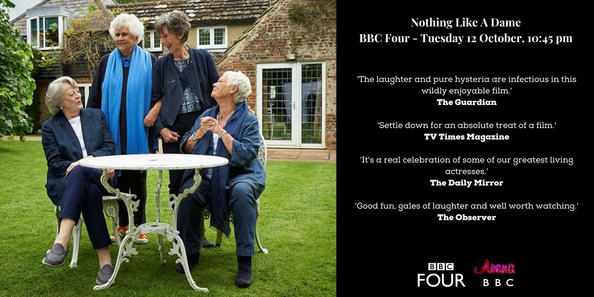 In tribute to Roger Michell @bbc 4 is repeating ‘Nothing Like A Dame’ on October 12th at 10.45pm. 
A pleasure to have worked with Roger on this warm, funny, and insightful project – qualities we’ll always attribute to the man himself.