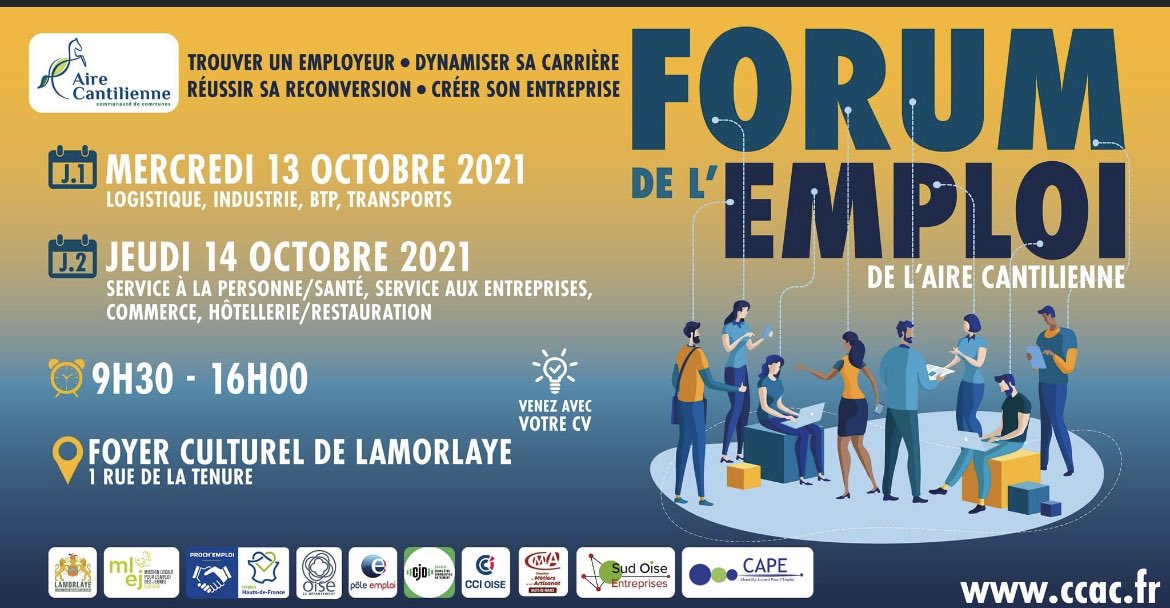 moulanicolas's tweet photo. 13 et 14 octobre
FORUM DE L’EMPLOI
#lamorlaye #airecantilienne #jobsudoise #Emploi https://t.co/aEodDoOC66